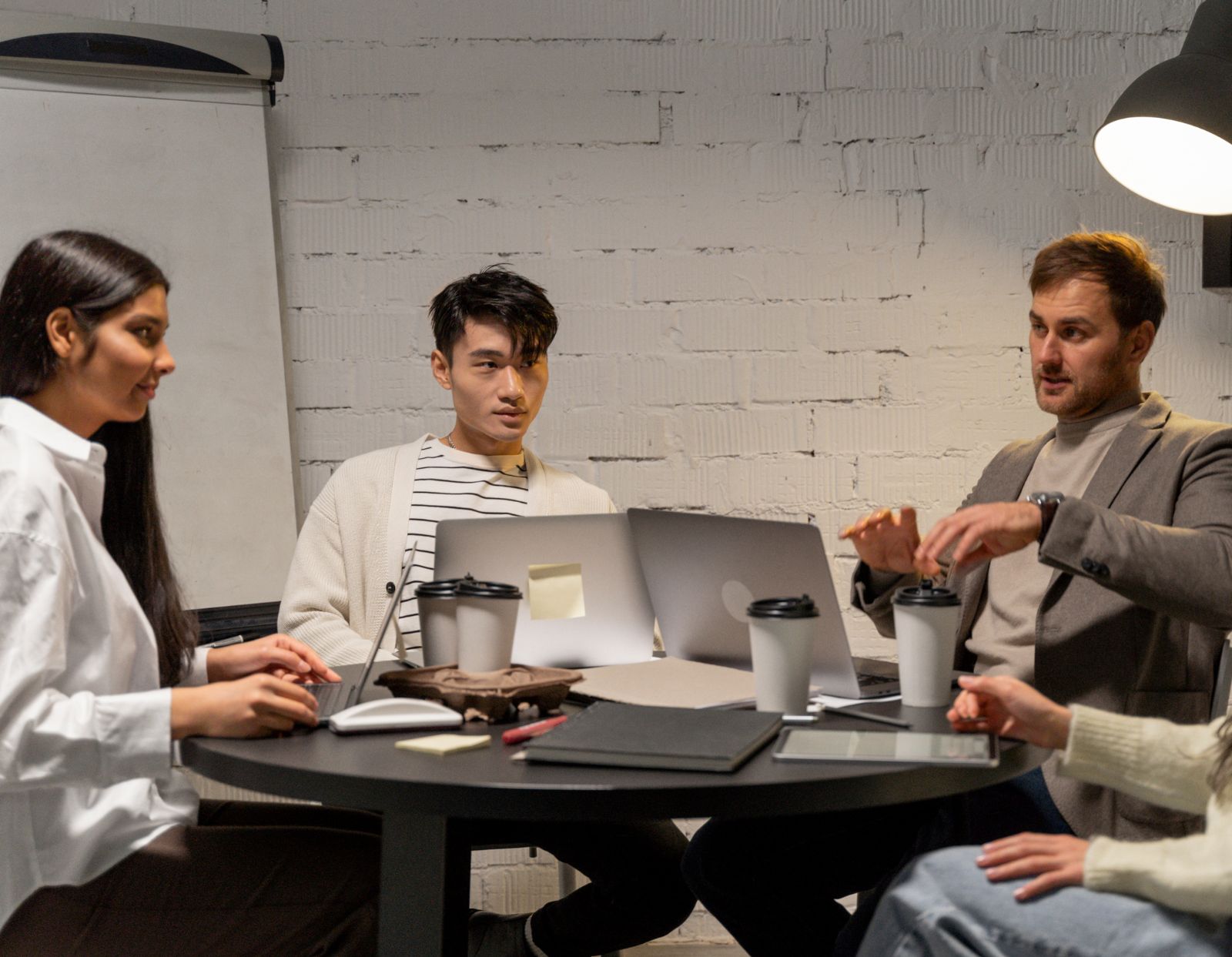 Team meeting on programmatic advertising strategy