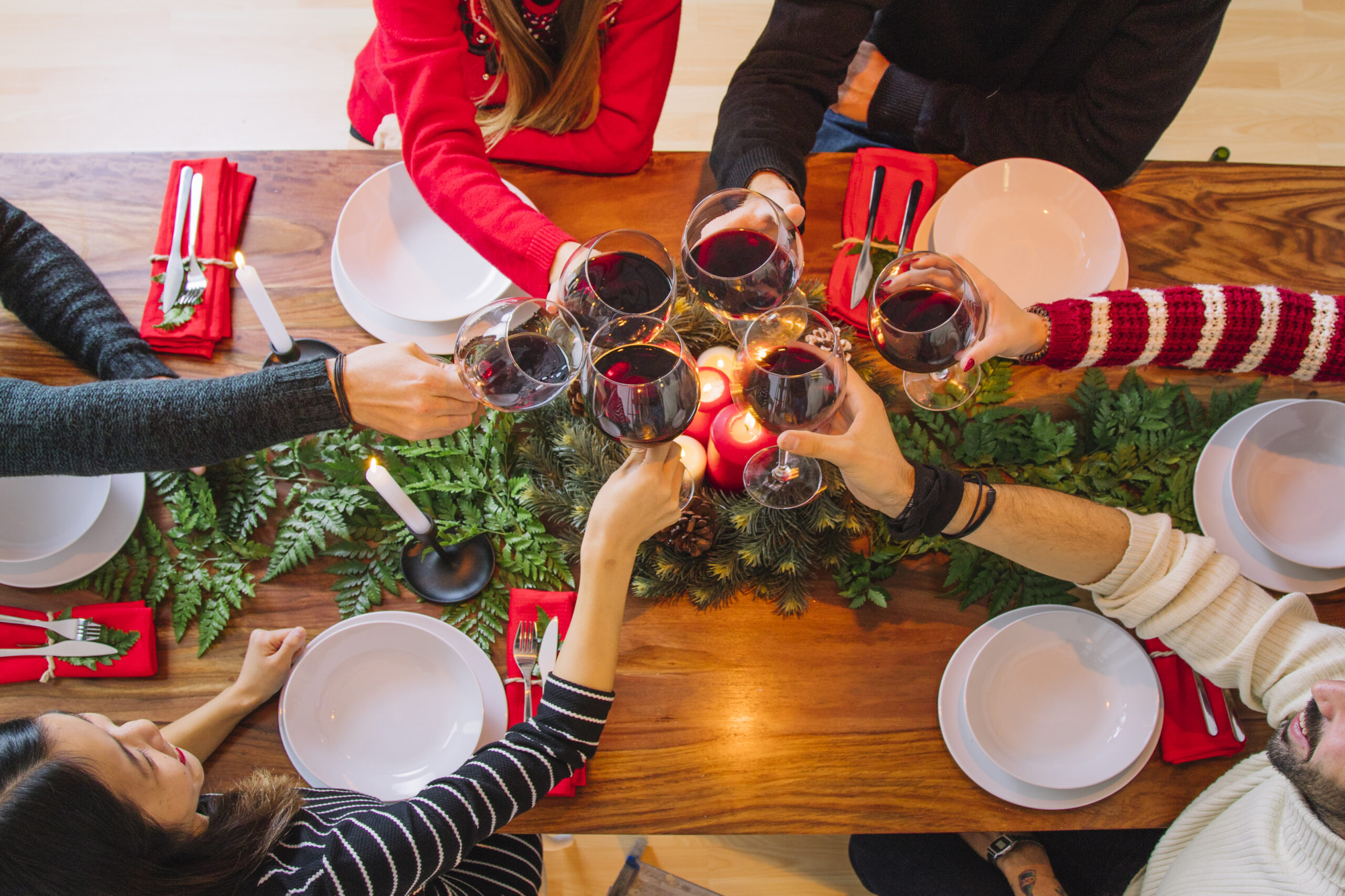 Christmas dinner celebration